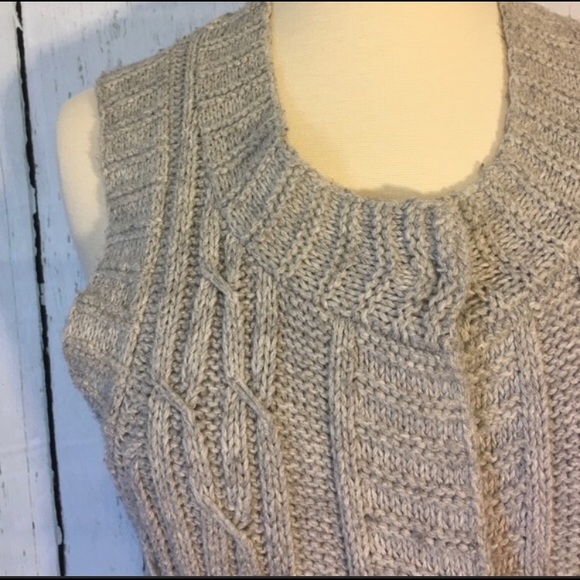 Victoria’s Secret Motto Gray Long Sweater Vest - Picture 3 of 5